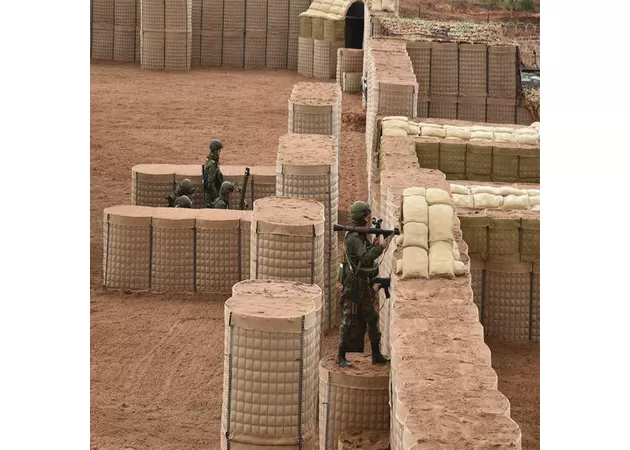 Фото 1 - Военные габионы 1,4х1х4/1,5х2х5/ глаз 50х50/100х100 диаметром 4-5 мм