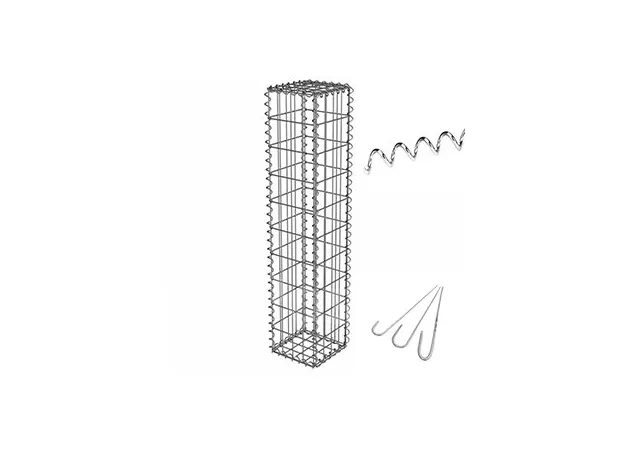 Фото 1 - Сітка для габіону стовп із габіону 2х0.4х0.4 Ø4 м Комплект