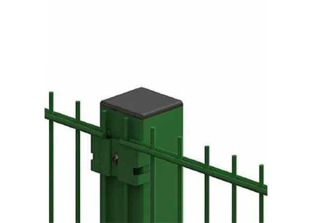 Фото 1 - Секція парканна ДУОС оцинкована +ПП (RAL 6005 зелений), секція 2500х1830