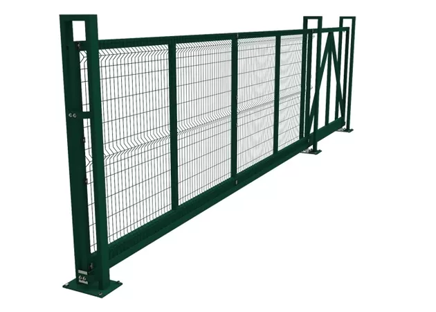 Фото 1 - Ворота откатные цинк/полимер, высота 2080 мм, ширина 3000 мм