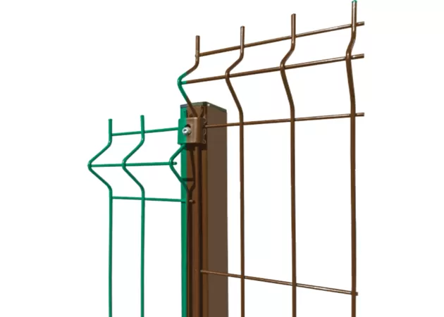 Фото 1 - Секция заборная оцинкованная +ПП (RAL 6005 зеленый) Эконом, секция 2500х1250 мм, высота 2000 мм